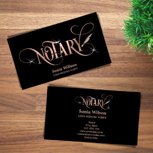 Notariskt elegant ro guld typograferingspenna Bu Visitkort
