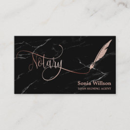 Notariskt elegant ro guld typograferingspenna Bu Visitkort
