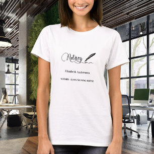 Notariskt lån som undertecknar agent-pennan t shirt