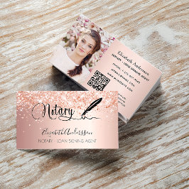 Notariskt lån som undertecknar agent ro guld QR-fo Visitkort