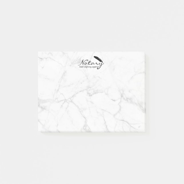 Notariskt lånesignerande Agent-Professionell Post-it Block (Framsida)