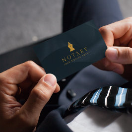 Notariskt offentligt Bläck-lån för undertecknande Visitkort