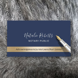 Notariskt offentligt lån som undertecknar Agent-fl Visitkort