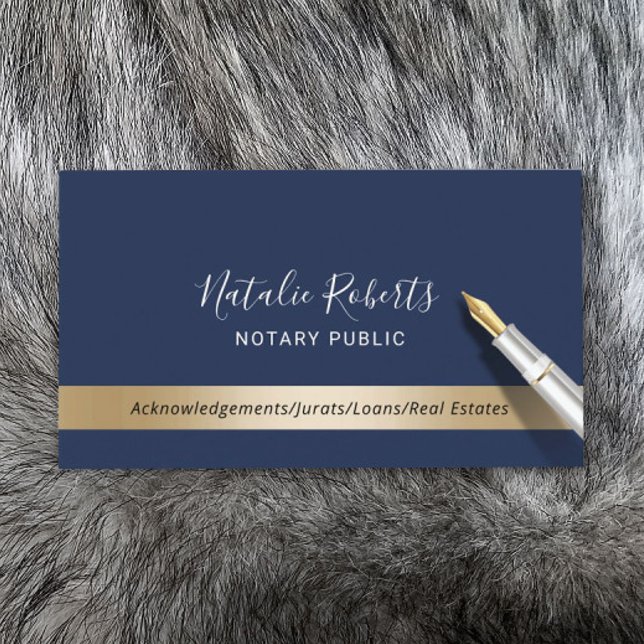 Notariskt offentligt lån som undertecknar Agent-fl Visitkort (Skapare uppladdad)