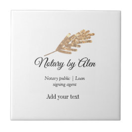 Notariskt offentligt lån som undertecknar agent Lä Kakelplatta