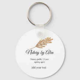 Notariskt offentligt lån som undertecknar agent Lä Nyckelring