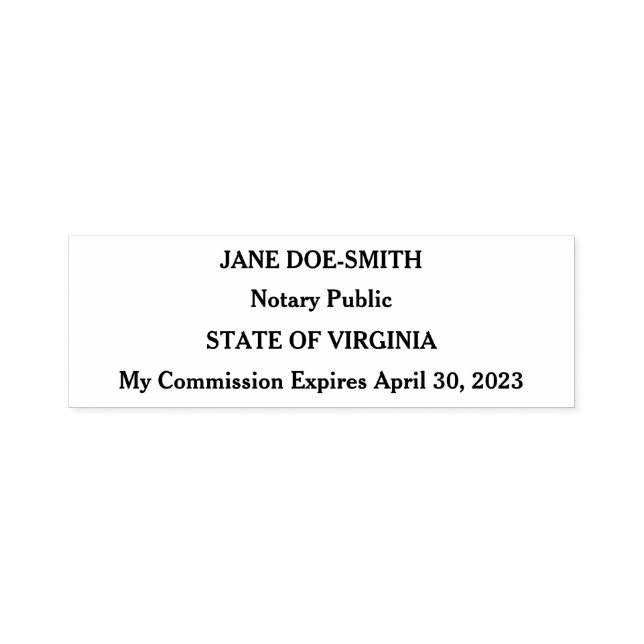 Notariskt offentligt undertecknande Agent Frimärke Självfärgande Stämpel (Design)