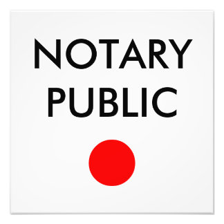 Notarius Plakat Fototryck