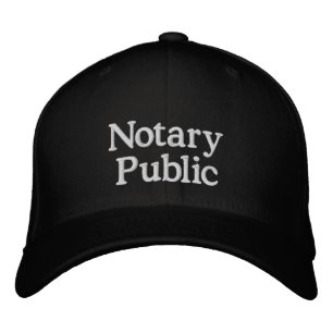 Notarius public business Embroized Baseball Cap Broderad Keps