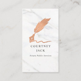 Notarius public service Luxury Marble Ro Guld Visitkort