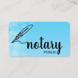 Notarius Publicus Elegant handskrift Enkel Visitkort