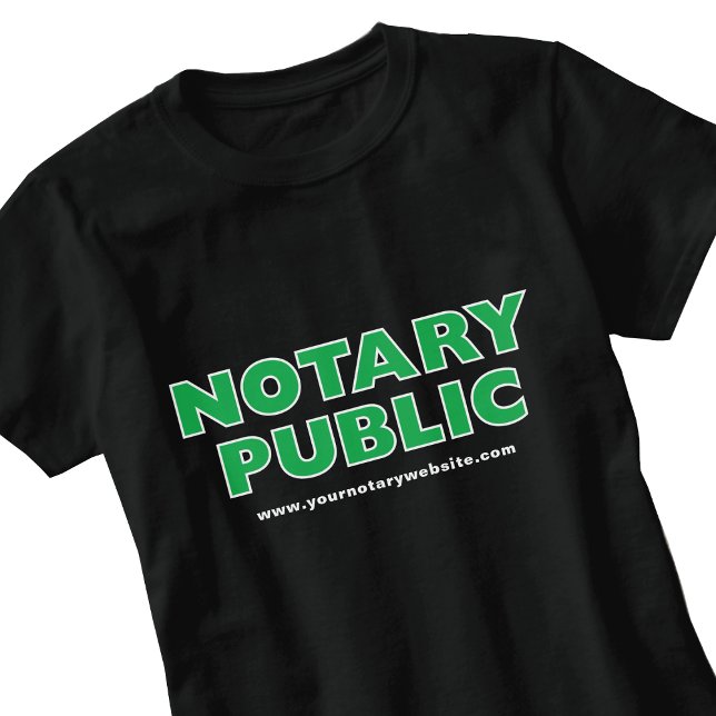 Notarius Publicus Låneunderskrift Agent Webbplats  T Shirt (Skapare uppladdad)