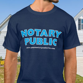Notarius Publicus Låneunderskrift Agent Webbplats T Shirt