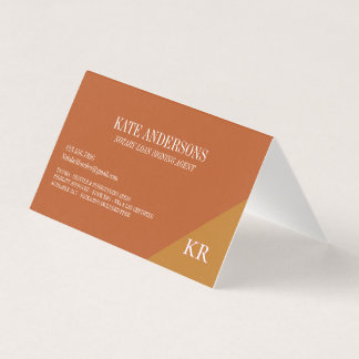 Notarius Publicus Signing Agent Monogram terrakott Kort