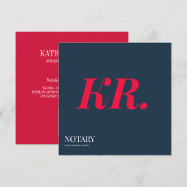 Notarius Publicus underskriftsagent monogram marin Meddelande