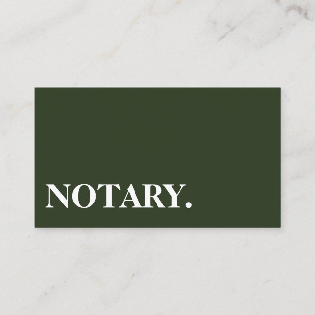 Notary Agent Pen Logotyp Freelance Calligraphy Wri Visitkort (Framsida)