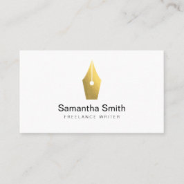 Notary Agent Pen Logotyp Freelance Calligraphy Wri Visitkort