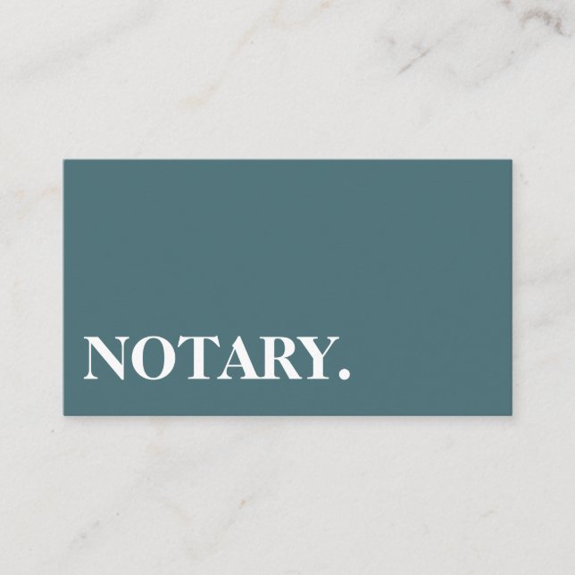 Notary Agent Pen Logotyp Freelance Calligraphy Wri Visitkort (Framsida)