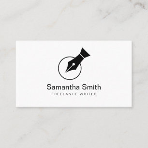 Notary Agent Pen Logotyp Freelance Calligraphy Wri Visitkort