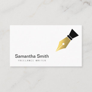 Notary Agent Pen Logotyp Freelance Calligraphy Wri Visitkort