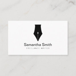 Notary Agent Pen Logotyp Freelance Calligraphy Wri Visitkort