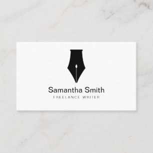 Notary Agent Pen Logotyp Freelance Calligraphy Wri Visitkort