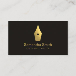 Notary Agent Pen Logotyp Freelance Calligraphy Wri Visitkort