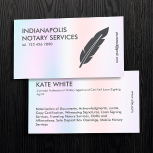 Notary Agent Visitkort
