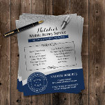 Notary Frimärke Loan Signing Agent marin & Silver Flygblad<br><div class="desc">Notary Frimärke Loan Signing Agent Navy & Silver Flyers.</div>