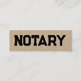 Notary Kraft Mini Visitkort