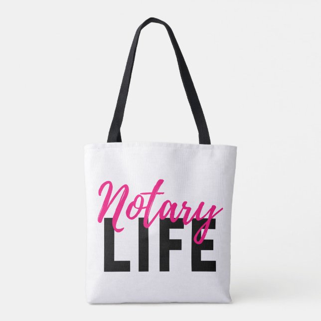 Notary Life Tote bag Tygkasse (Baksida)