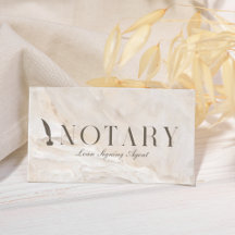 Notary Loan Signing Agent Beige Marble