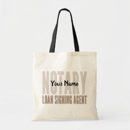 Notary Loan Signing Agent Brown Font Customized Tygkasse