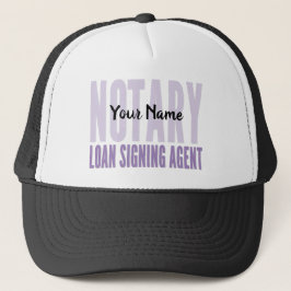 Notary Loan Signing Agent Lila Font Customized Keps