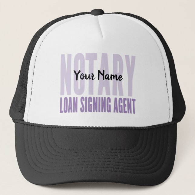 Notary Loan Signing Agent Lila Font Customized Keps (Framsida)