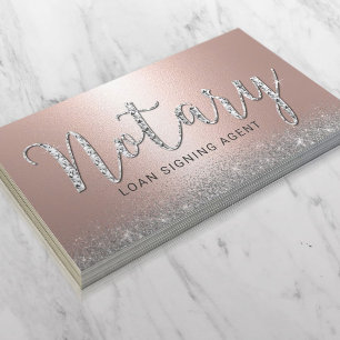 Notary Loan Signing Agent Luxury Ro Guld Visitkort