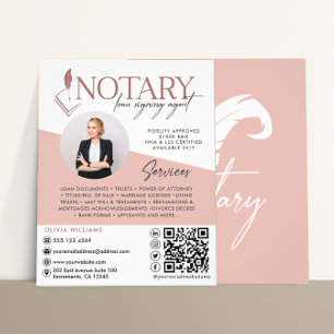 Notary Loan Signing Agent Modern Photo Reklamblad