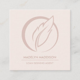 Notary Loan Signing Agent Modern Ro Fyrkantigt Visitkort