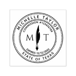 Notary Loan Signing Agent Professionell Modern Rub Självfärgande Stämpel