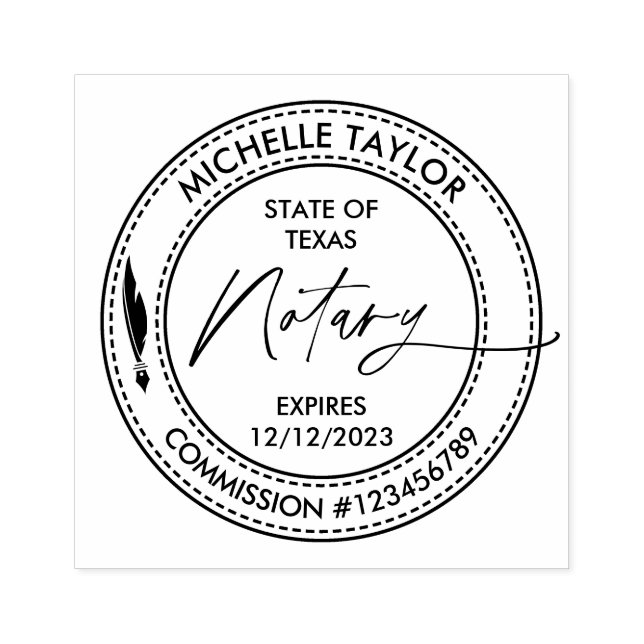 Notary Loan Signing Agent Professionell Modern Stämpel (Tryck)