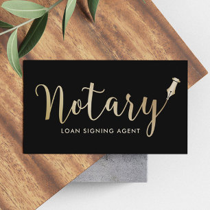 Notary - Loan Signing Agent Professionell Visitkort