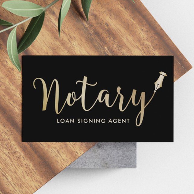 Notary - Loan Signing Agent Professionell Visitkort (Skapare uppladdad)