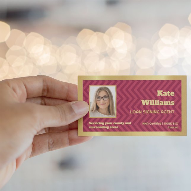 Notary Loan Signing Visitkort (Notary Card)