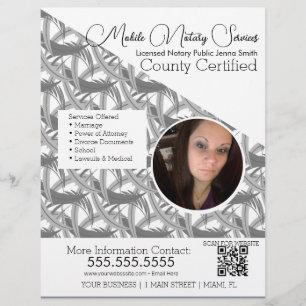 Notary Mobile Services Foto QR FLYER C