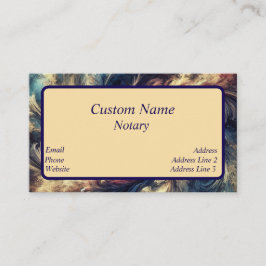 Notary Modern Abstrakt Art Visitkort