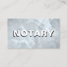 *~* NOTARY PHOTO Bold MARBLE Signing Agent Visitkort