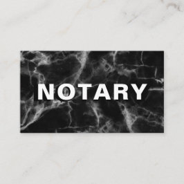 *~* NOTARY PHOTO Bold MARBLE Signing Agent Visitkort