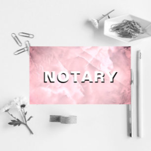*~* NOTARY PHOTO Dusty Rosa MARBLE Signing Agent Visitkort