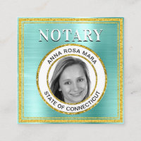 *~* NOTARY PHOTO METALL AQUA Signing Agent