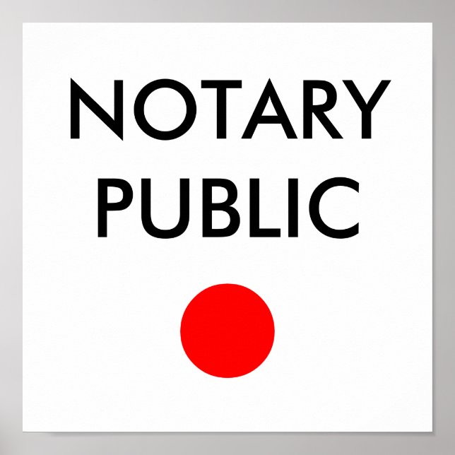 NOTARY POSTER (Framsidan)
